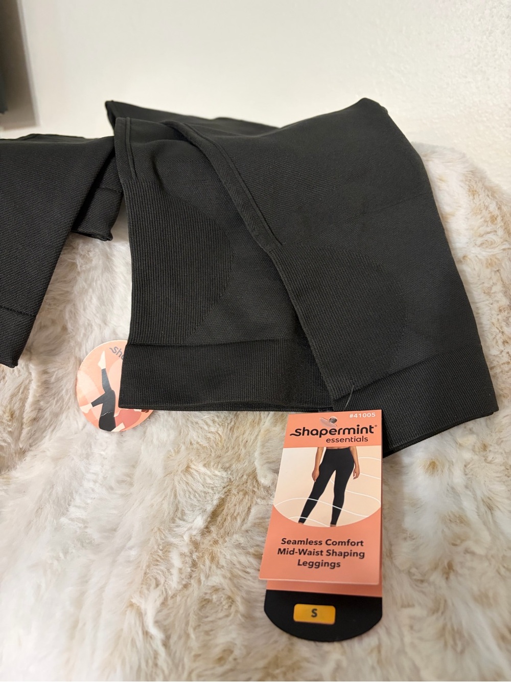 NWT Shapermint Essentials Seamless Mid-Waist Shaping Leggings - Charcoal - S/P
